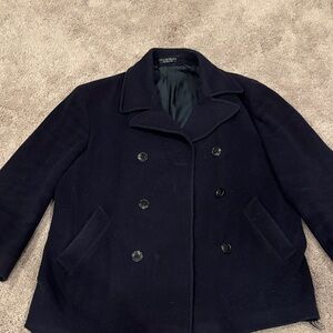 Navy Double-Breasted Peacoat